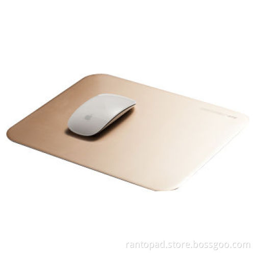Mouse Pad, Smooth Aluminum Surface with Rubberized Base for Strong Grip